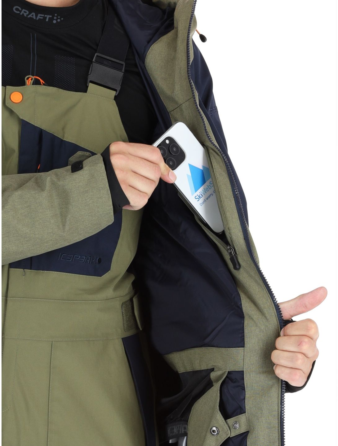 Icepeak, Yaakov chaqueta de esquí hombres Olive verde 