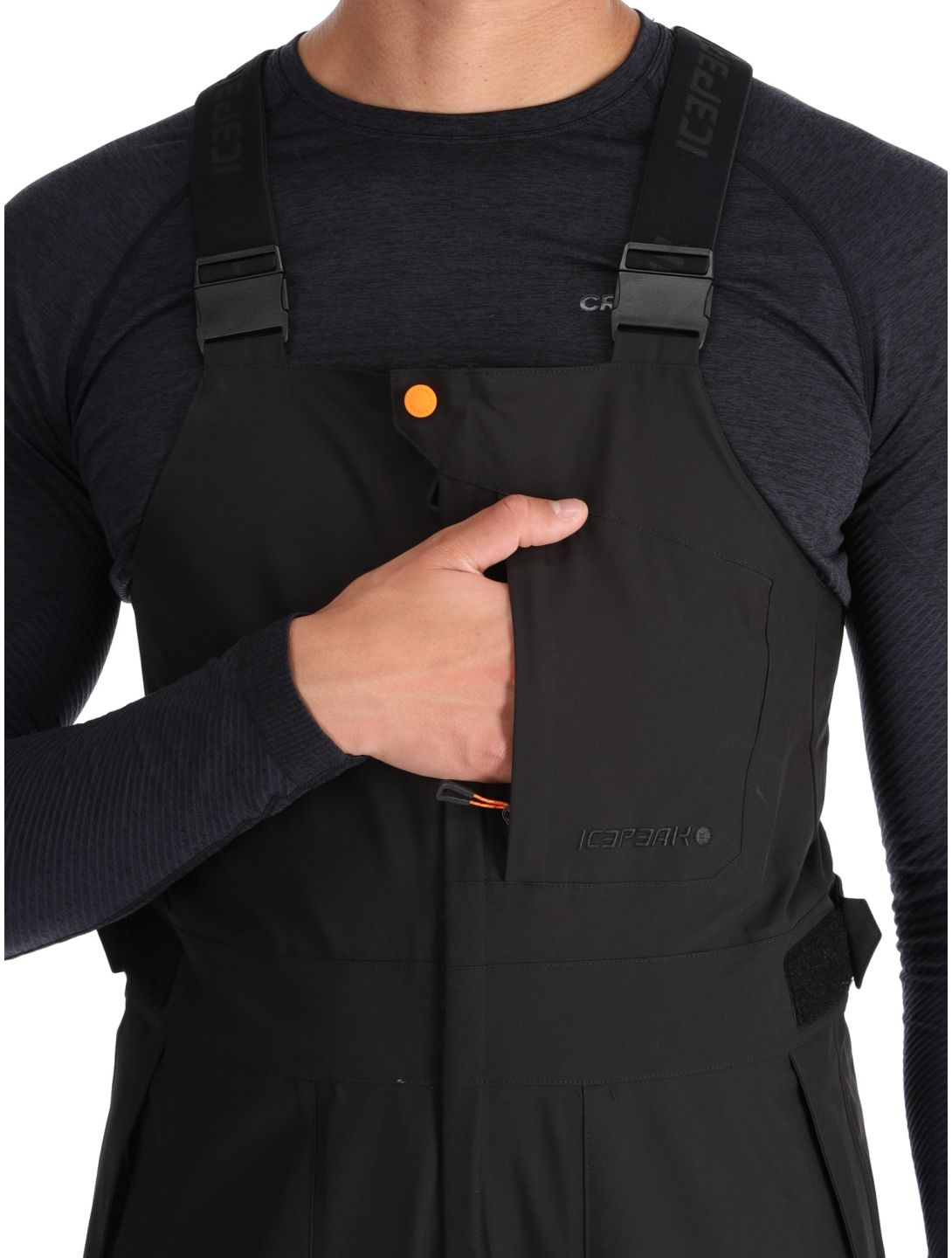 Icepeak, Yuichi pantalones de esquí hombres Black negro 