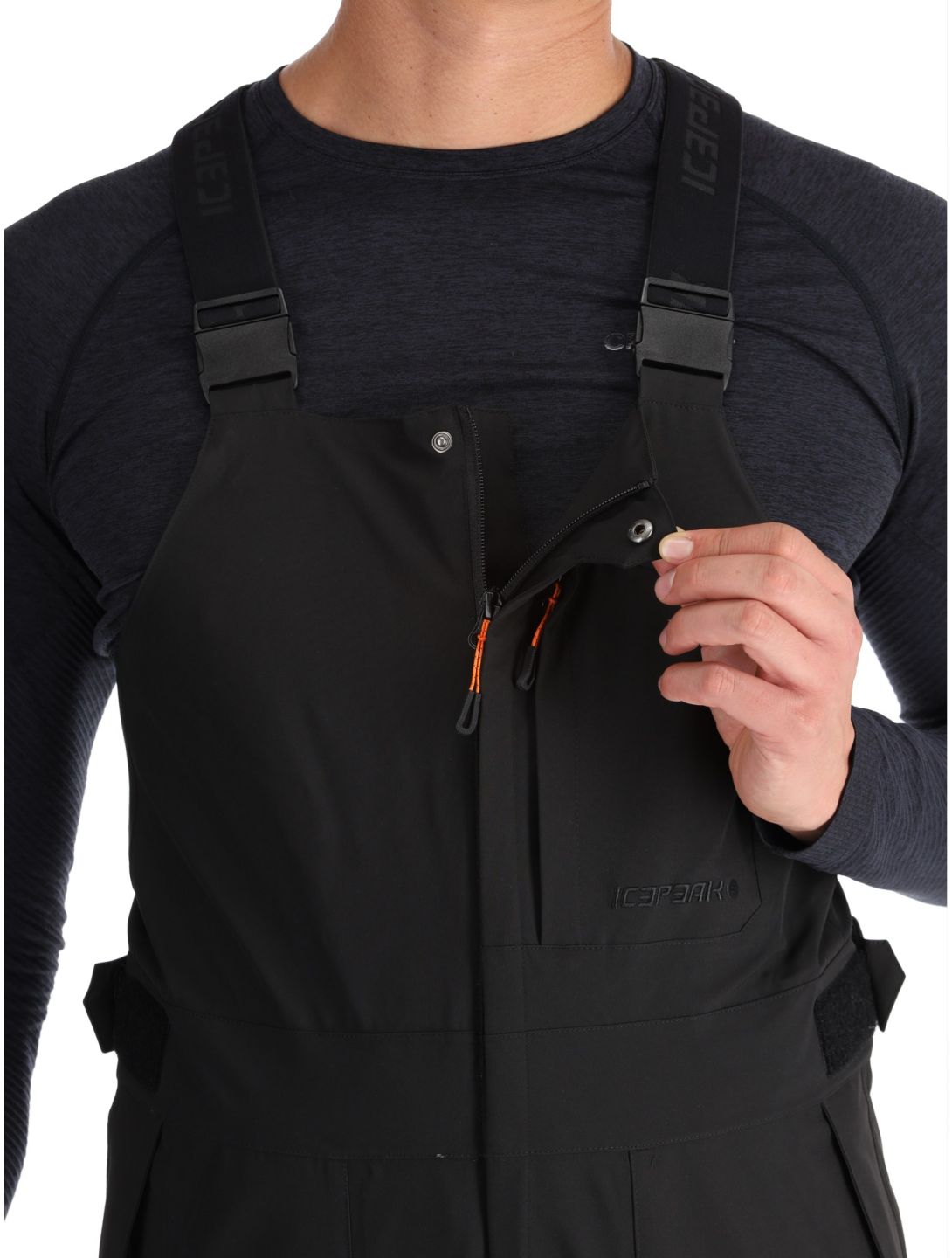 Icepeak, Yuichi pantalones de esquí hombres Black negro 