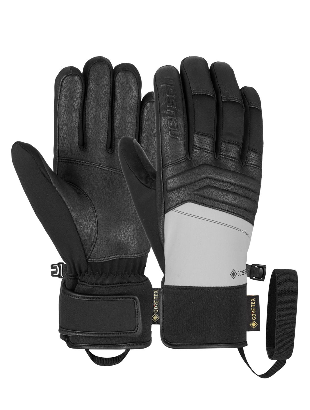 Reusch, Jupiter GORE-TEX guantes de esquí hombres Glacier Grey / Black gris, negro 