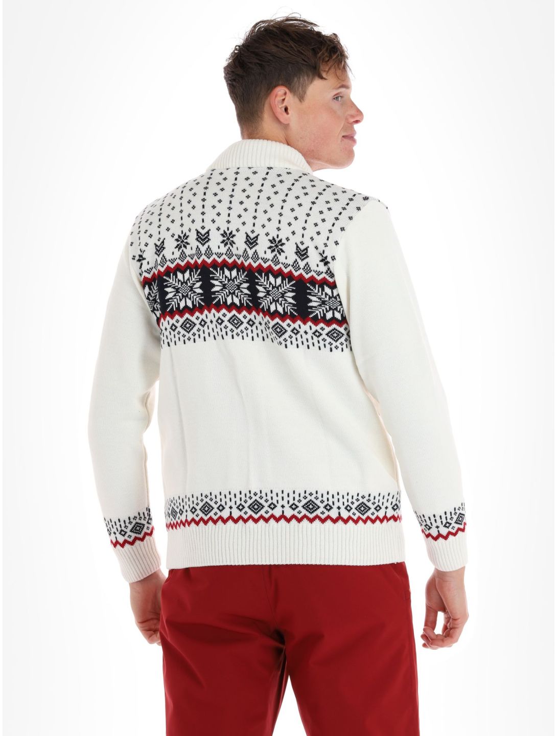 Kama, Merino sweater 3054 chaleco hombres Off White blanco 