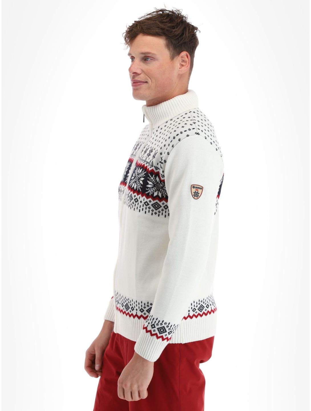 Kama, Merino sweater 3054 chaleco hombres Off White blanco 