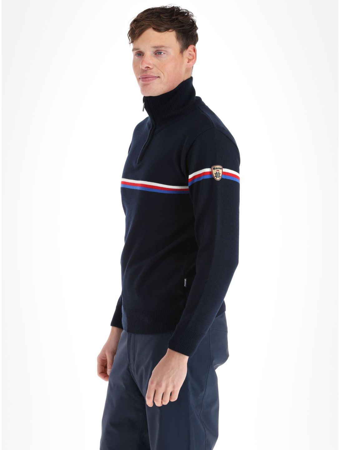 Kama, Merino sweater 4056 sudadera hombres Navy azul 