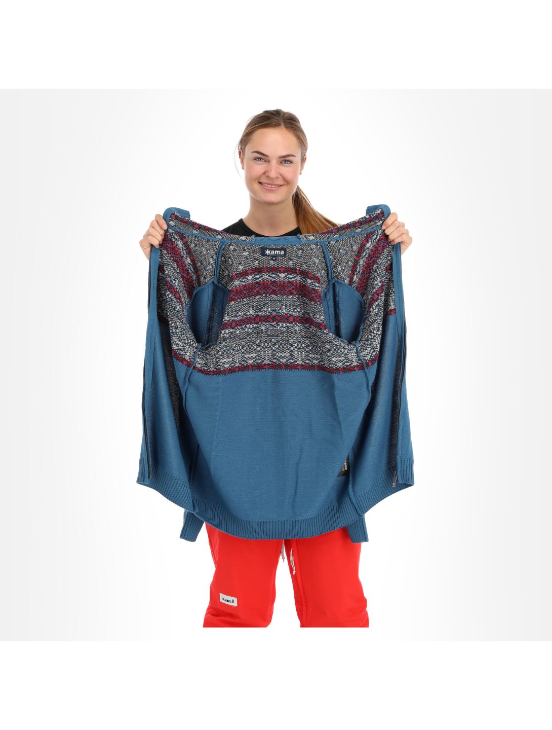 Kama, Sweater Womens chaleco mujeres azul