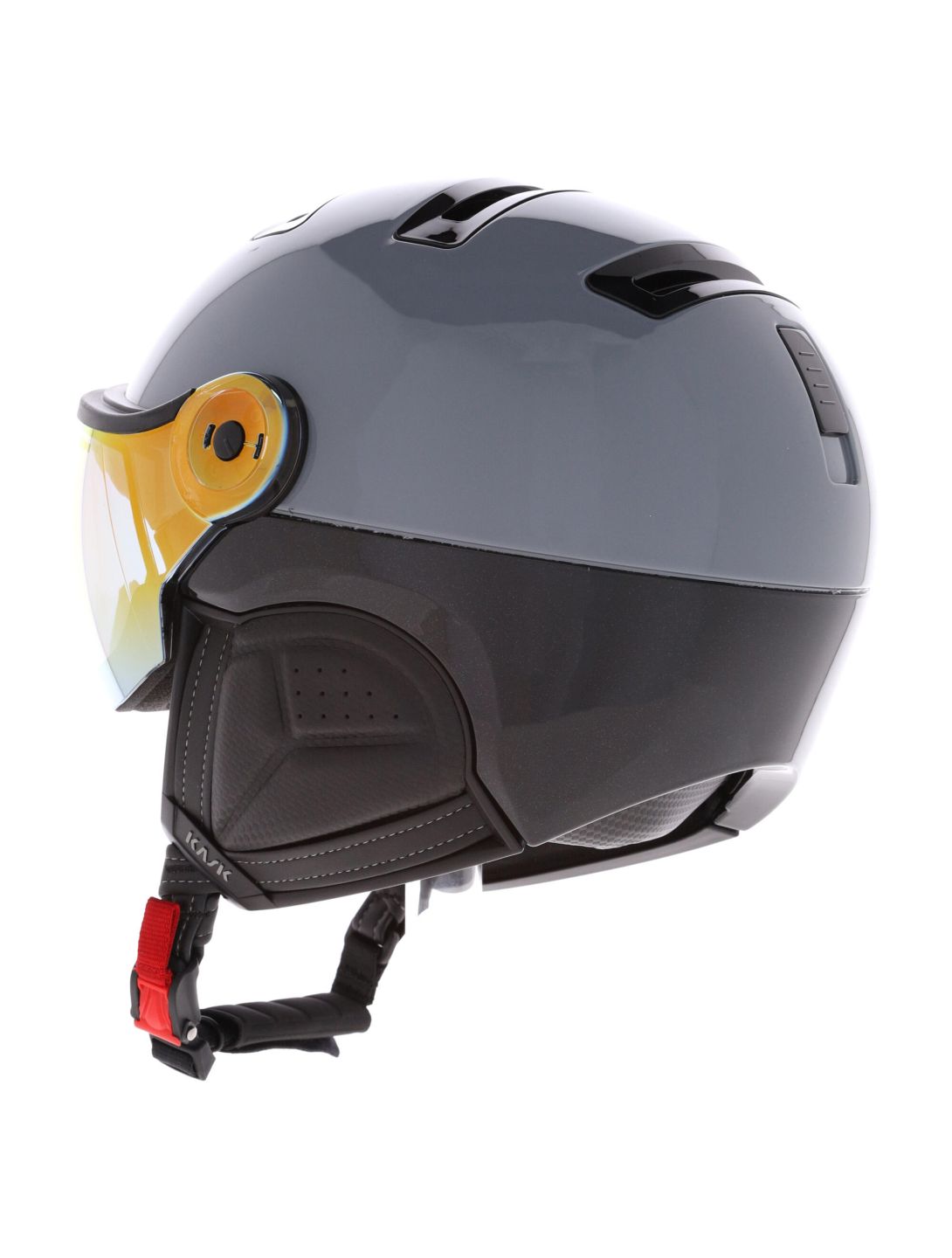 Kask, Piuma R Montecarlo casco con visera unisex Grey gris 