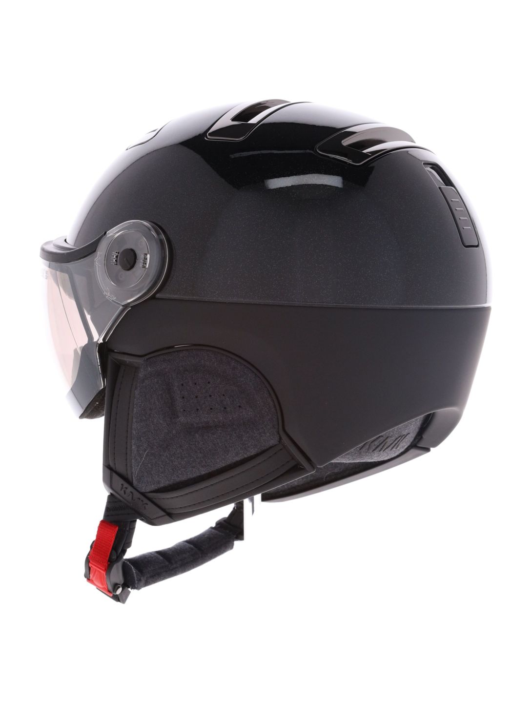 Kask, Piuma-R Chrome Visor casco con visera unisex Black negro 