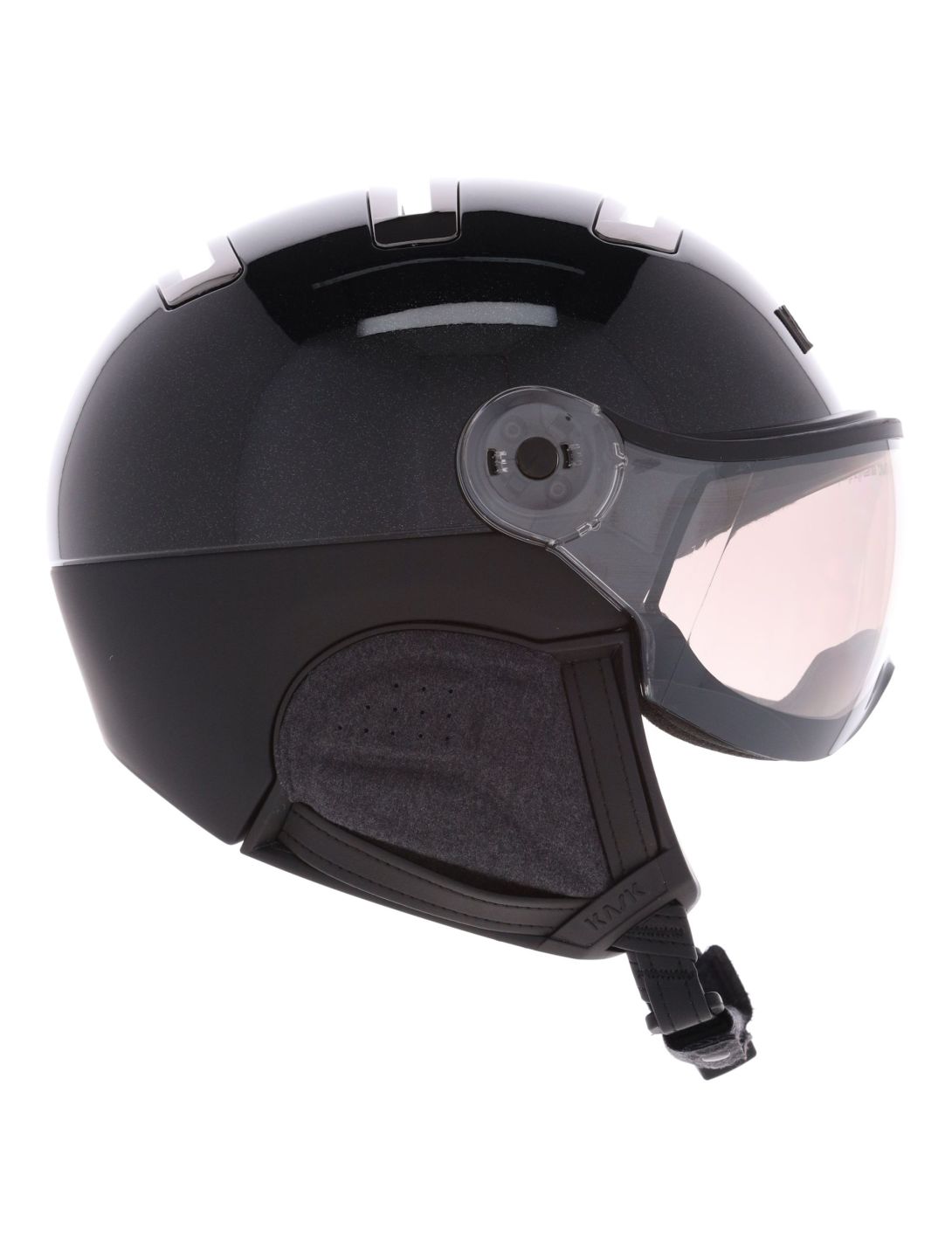 Kask, Piuma-R Chrome Visor casco con visera unisex Black negro 