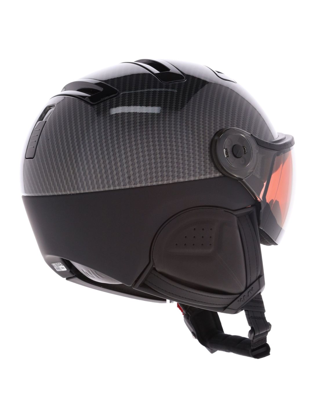 Kask, Piuma-R Elite casco con visera unisex Carbon/Black negro 