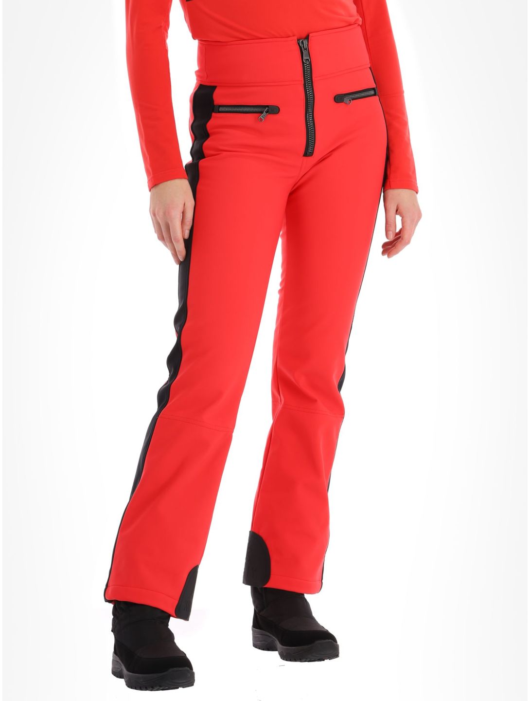 Kelly, April pantalones de esquí softshell mujeres Red / Black negro, rojo 