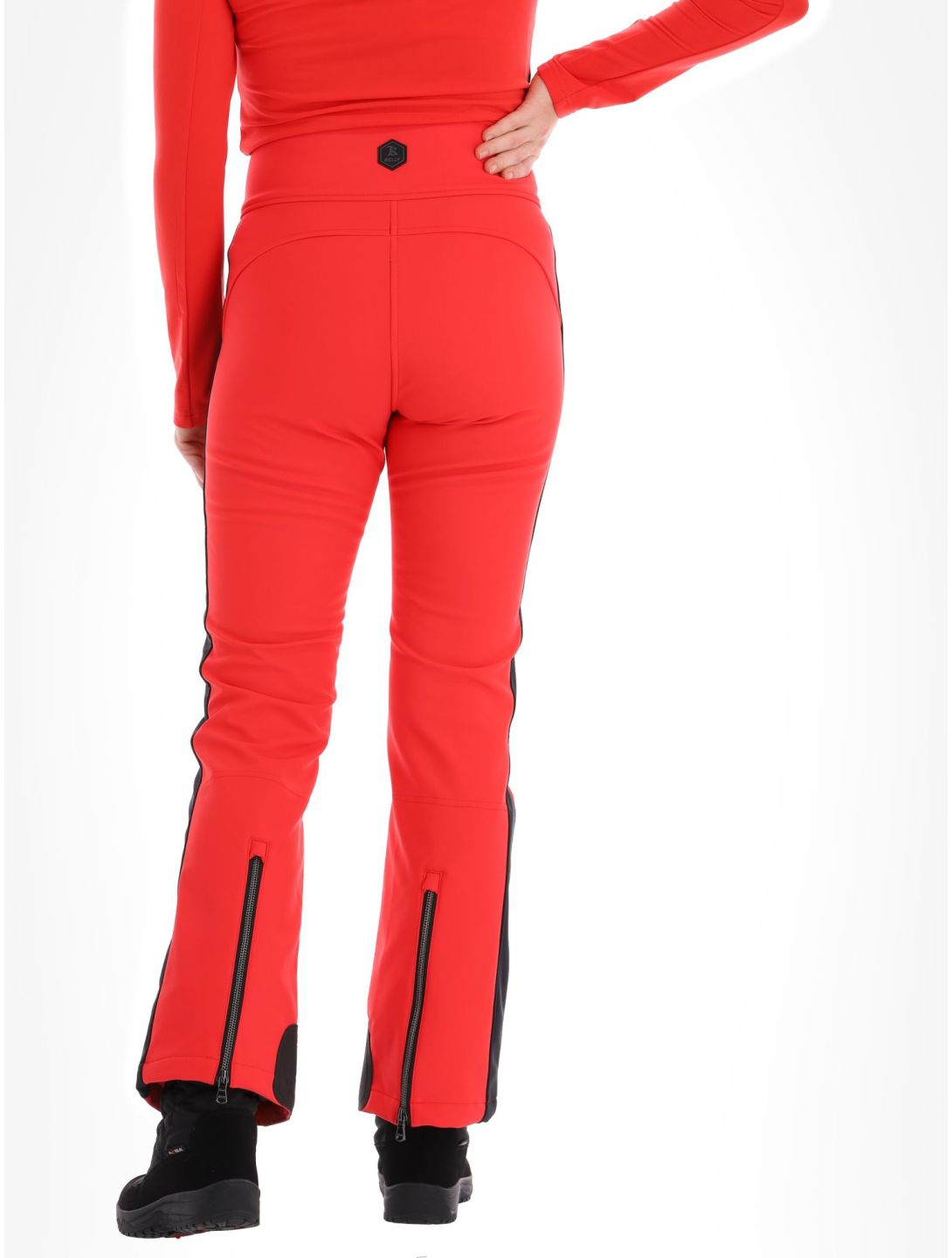 Kelly, April pantalones de esquí softshell mujeres Red / Black negro, rojo 