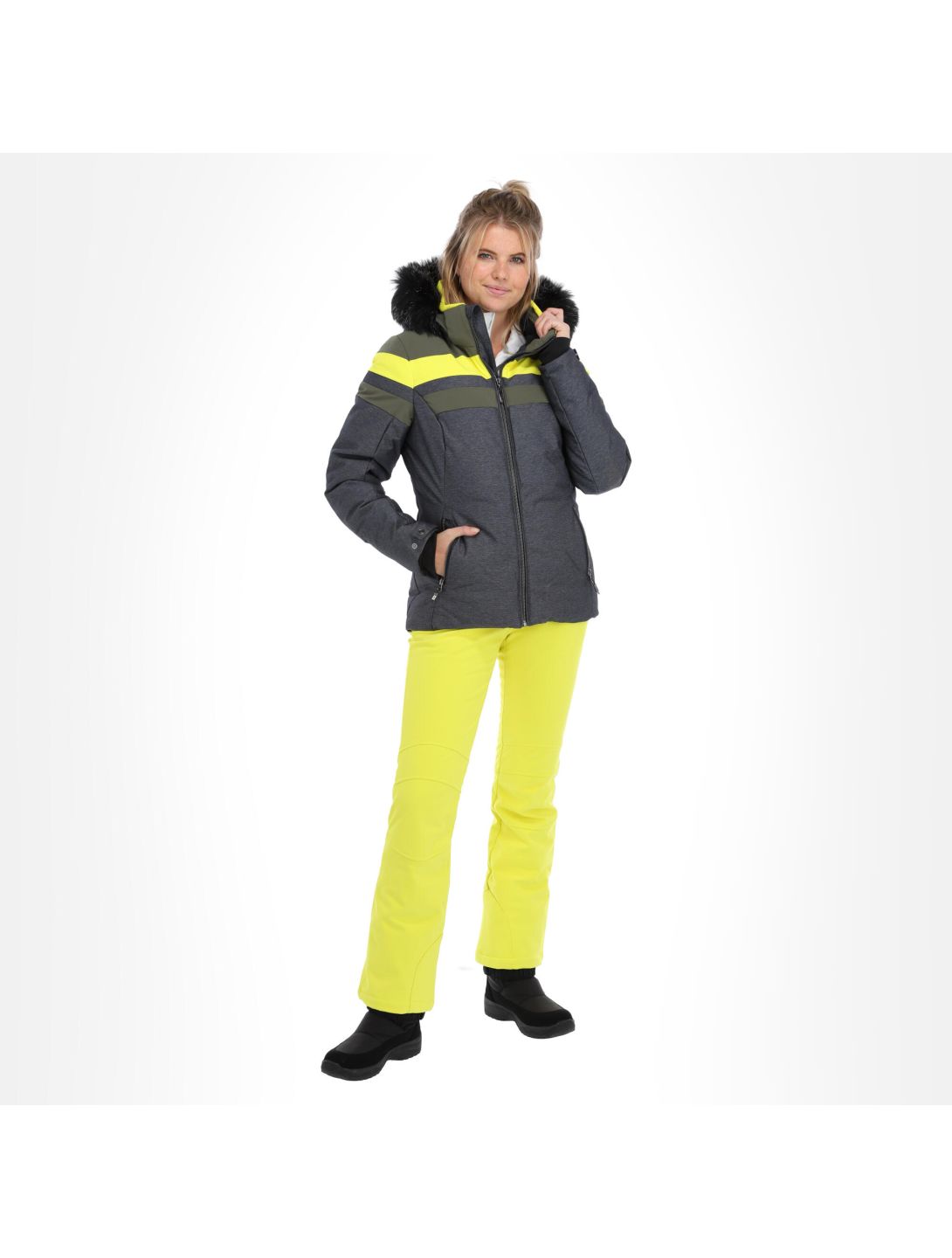 Killtec, Atka Wmn Quilted Ski Jckt D chaqueta de esquí mujeres olive verde