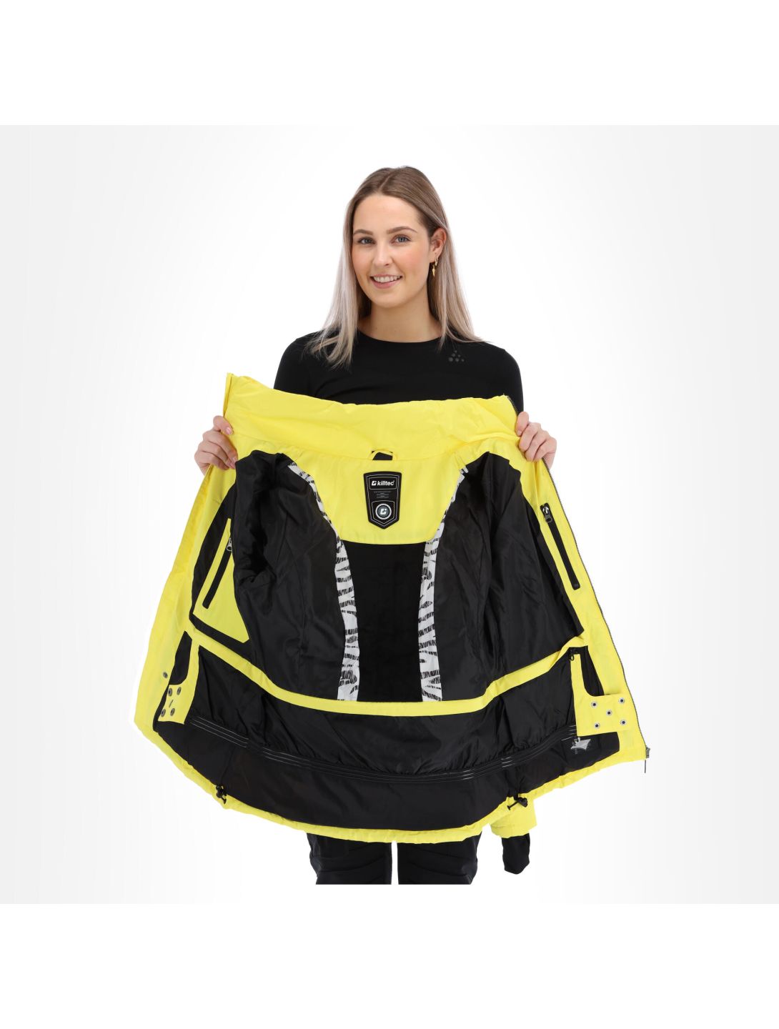 Killtec, Atka Wmn Quilted Ski Jckt F chaqueta de esquí mujeres amarillo