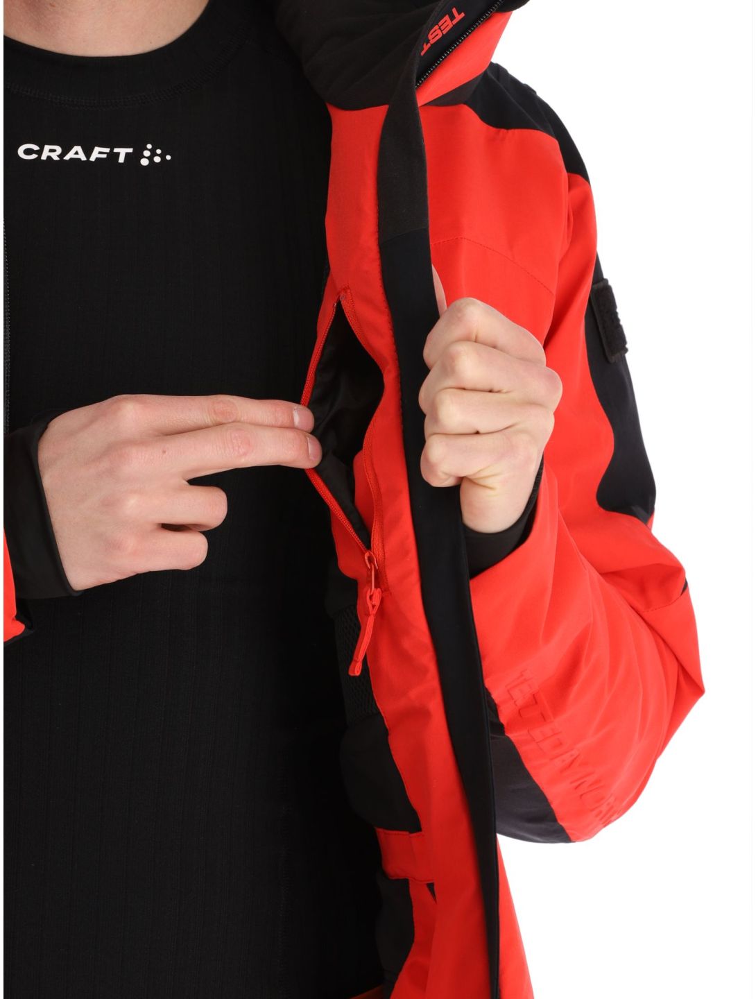 Kilpi, Dexen-M chaqueta de esquí hombres Red negro, rojo 