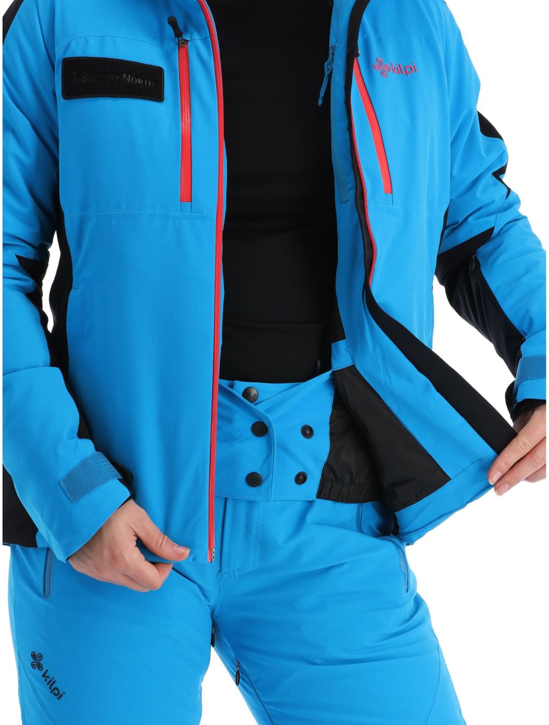 Kilpi, Dexen-W chaqueta de esquí tallas extra grandes mujeres Blue azul, negro 