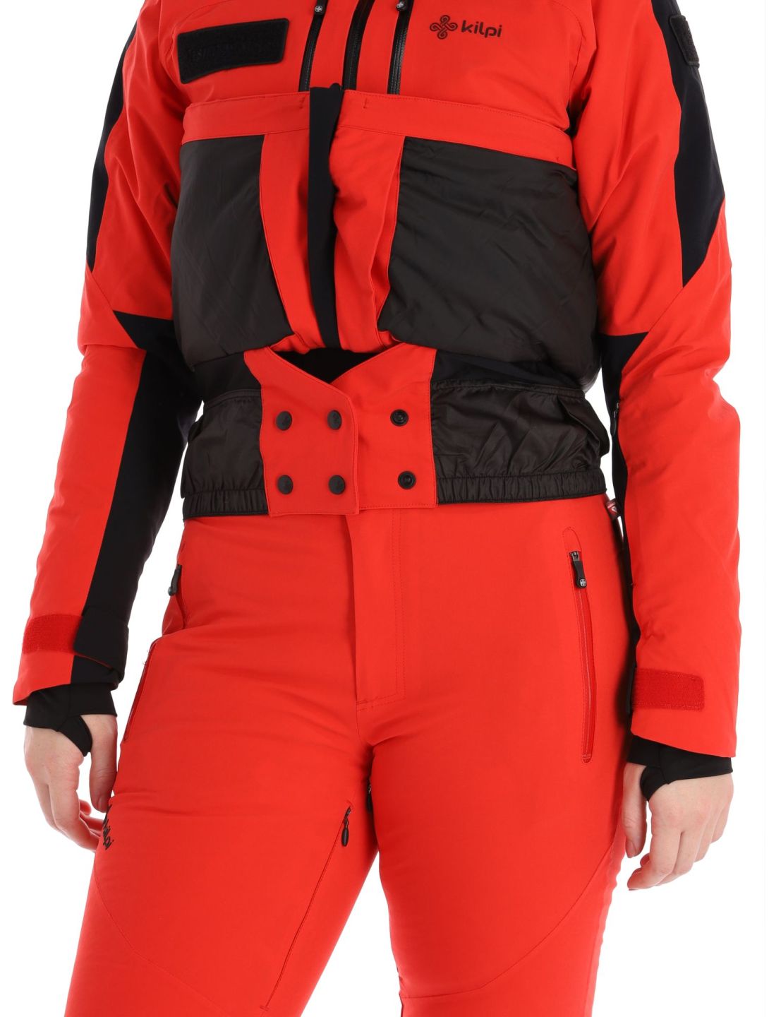 Kilpi, Dexen-W chaqueta de esquí tallas extra grandes mujeres Red negro, rojo 