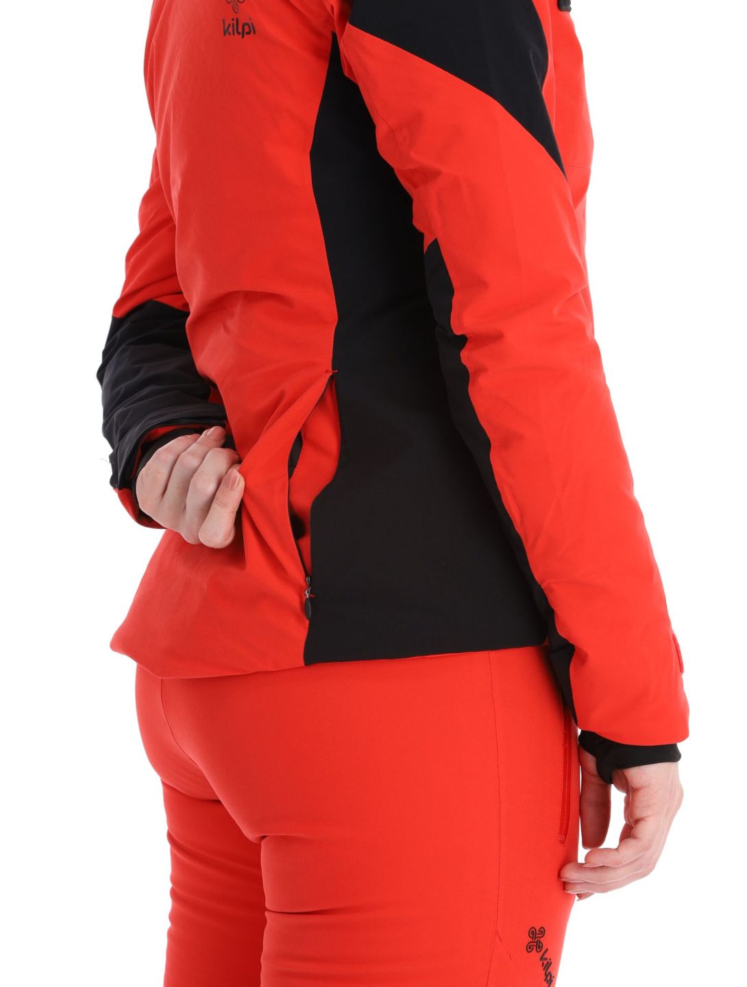 Kilpi, Dexen-W chaqueta de esquí tallas extra grandes mujeres Red negro, rojo 