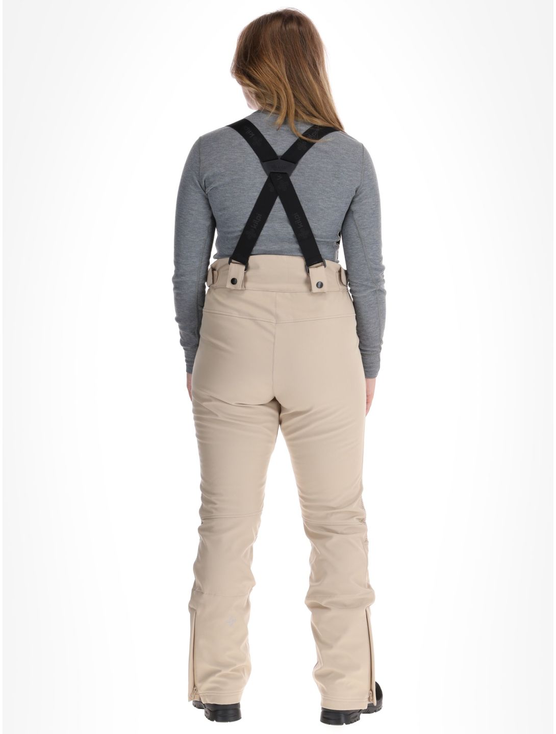 Kilpi, DIONE pantalones de esquí softshell mujeres Beige beige 