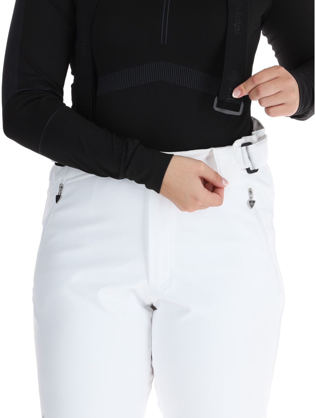 Kilpi, DIONE pantalones de esquí softshell mujeres White blanco 