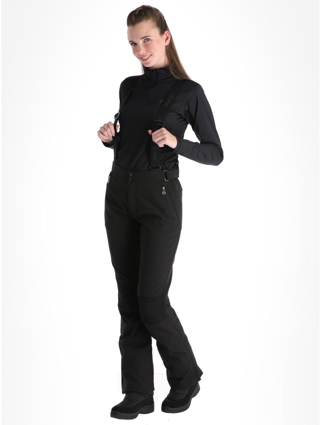 Kilpi, Dione-W pantalones de esquí softshell mujeres Black negro 