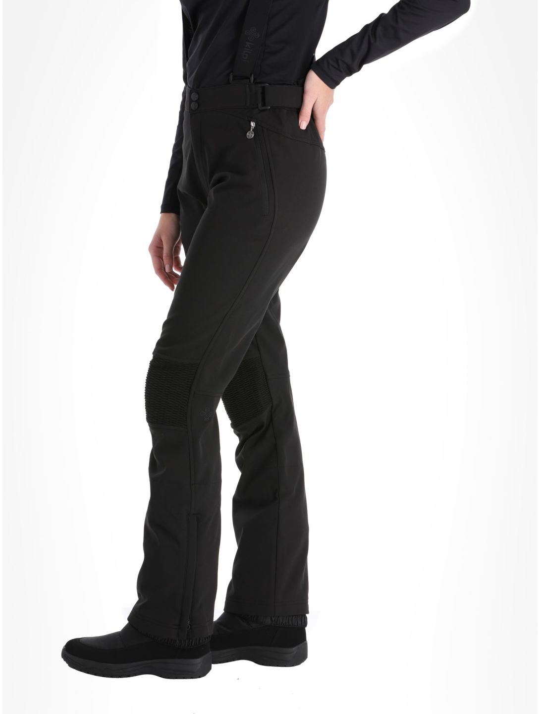 Kilpi, Dione-W pantalones de esquí softshell mujeres Black negro 