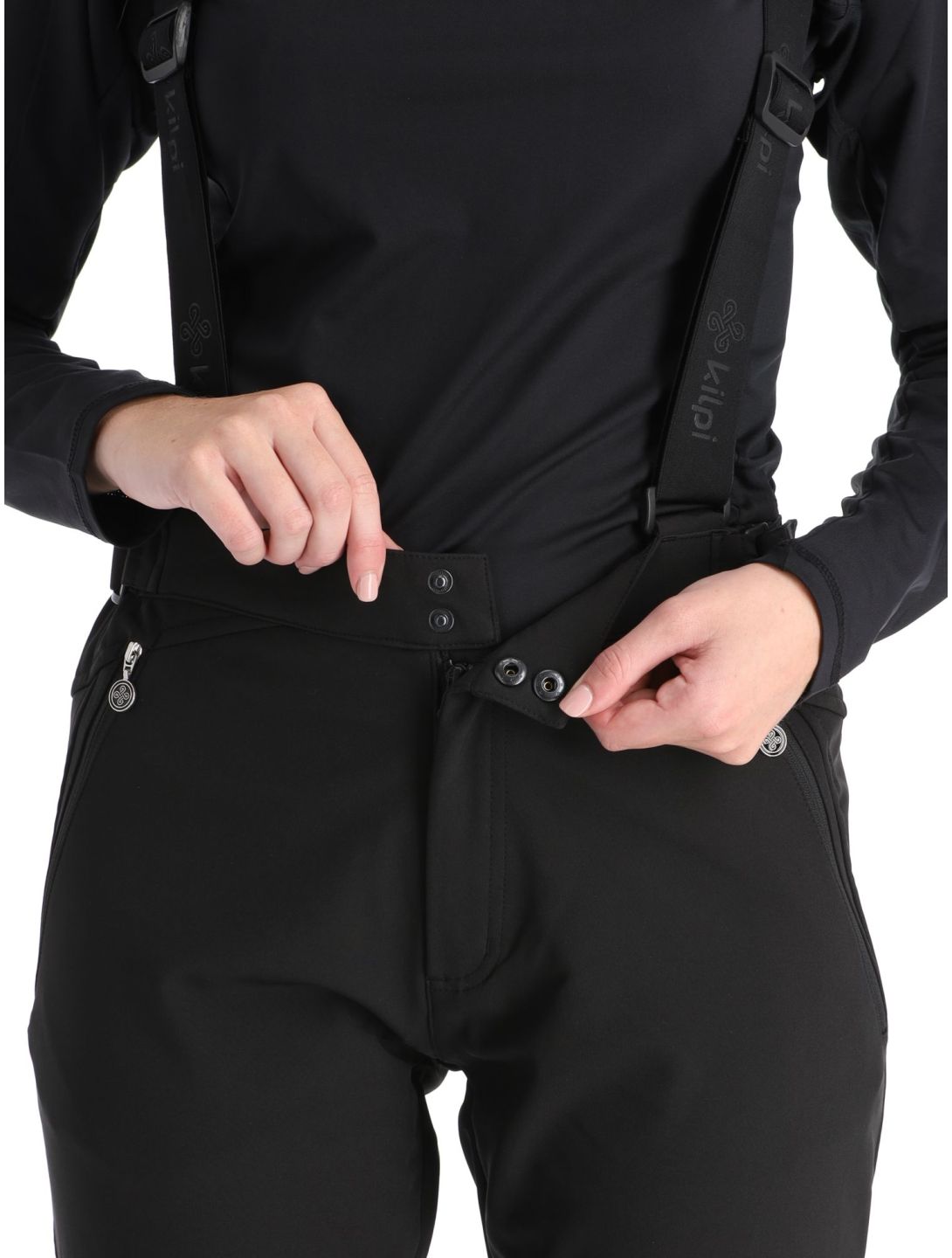 Kilpi, Dione-W pantalones de esquí softshell mujeres Black negro 