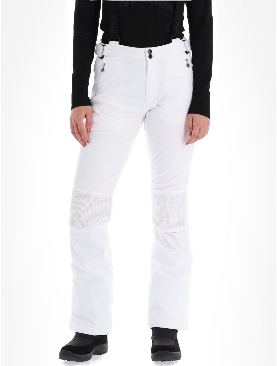 Kilpi, Dione-W pantalones de esquí softshell mujeres White blanco 