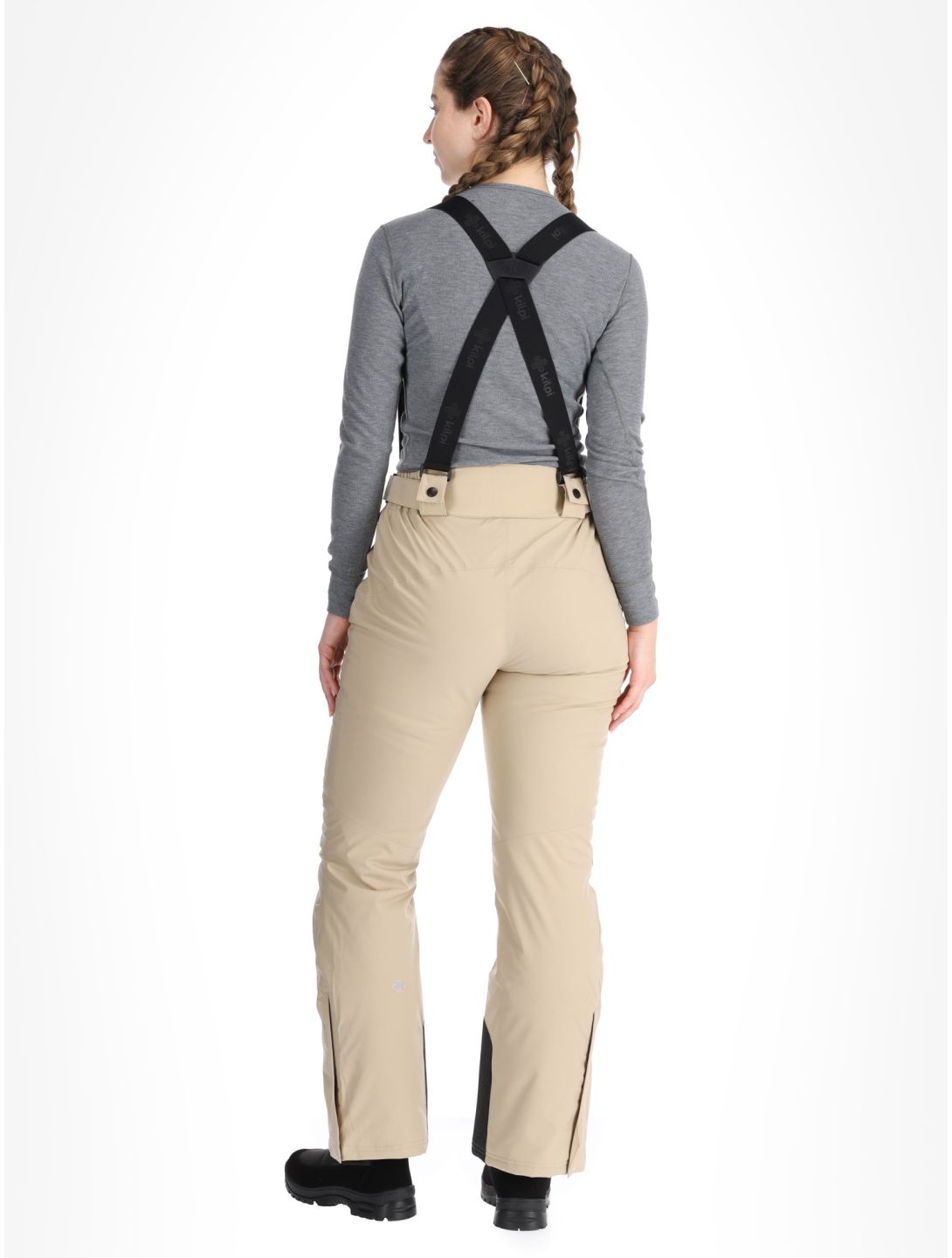 Kilpi, ELARE pantalones de esquí mujeres Beige beige 