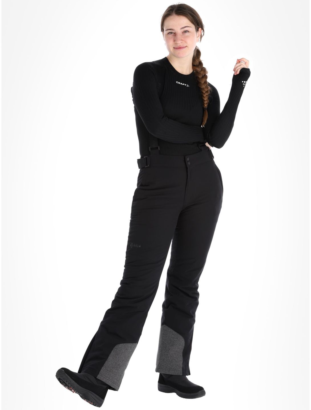 Kilpi, Elare-W pantalones de esquí mujeres Black negro 