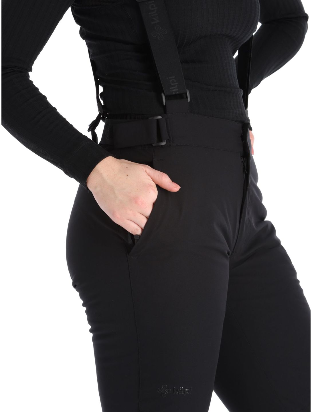 Kilpi, Elare-W pantalones de esquí mujeres Black negro 