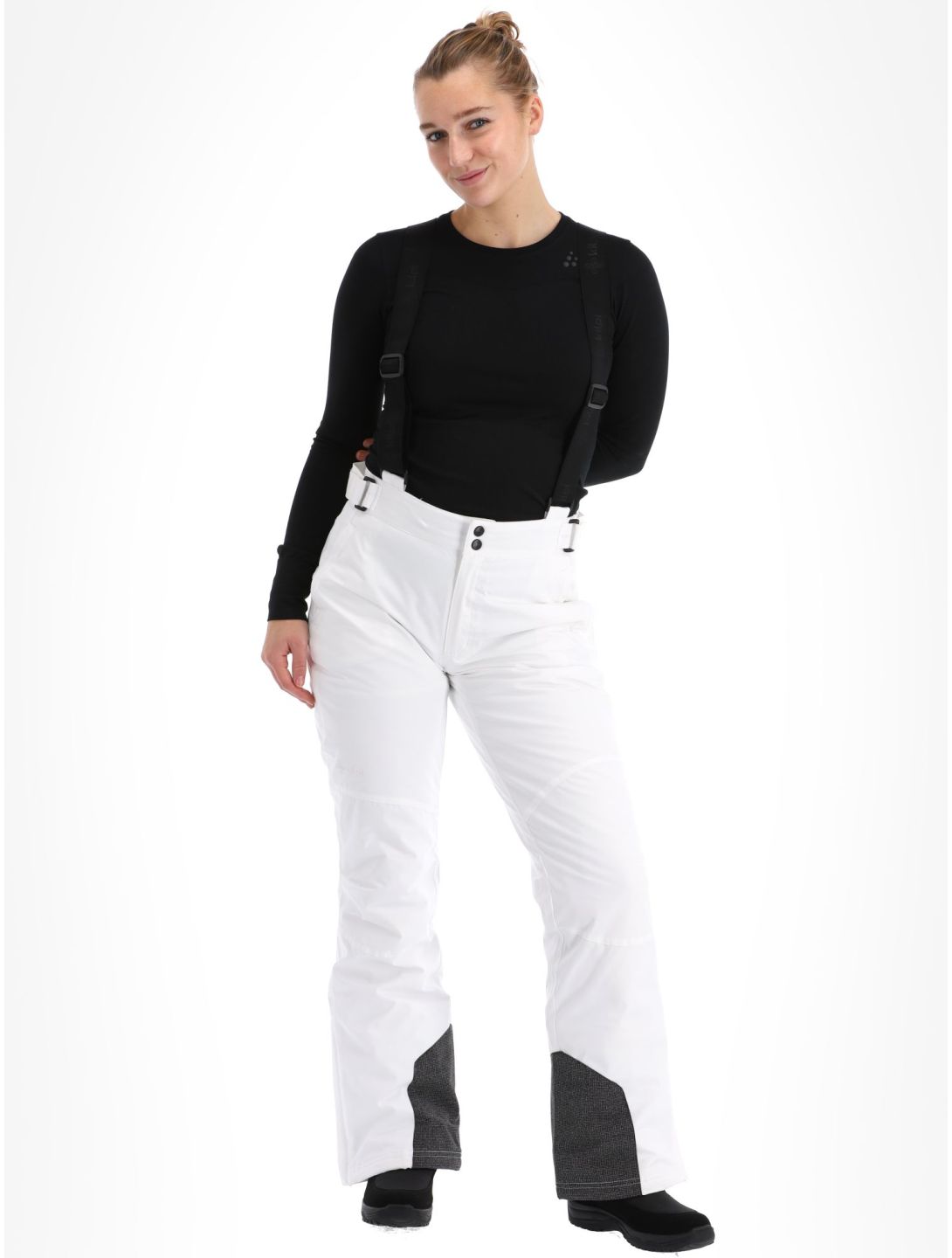 Kilpi, Elare-W pantalones de esquí mujeres White blanco 