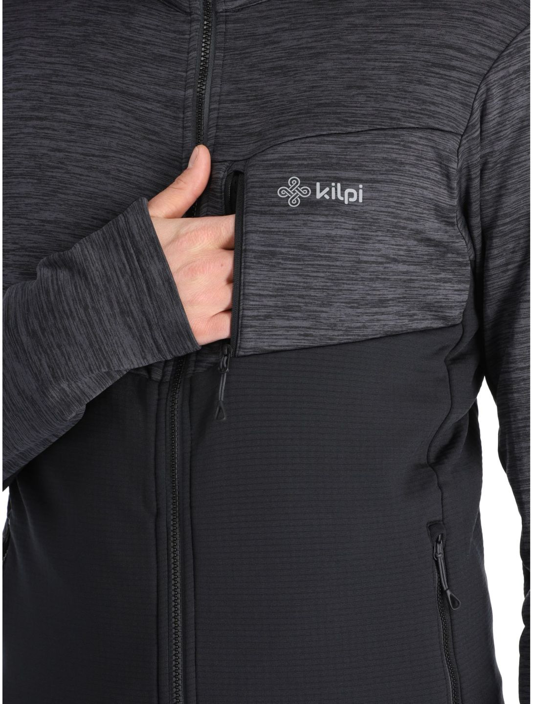 Kilpi, Erin-m chaleco tallas extra grandes hombres Black gris, negro 