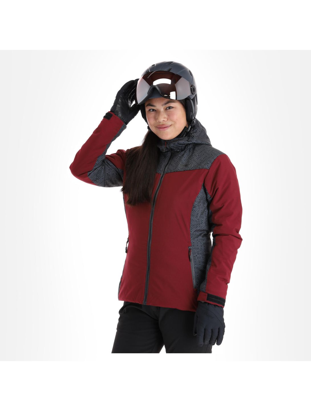 Kilpi, Flip-W chaqueta de esquí mujeres dark rojo 