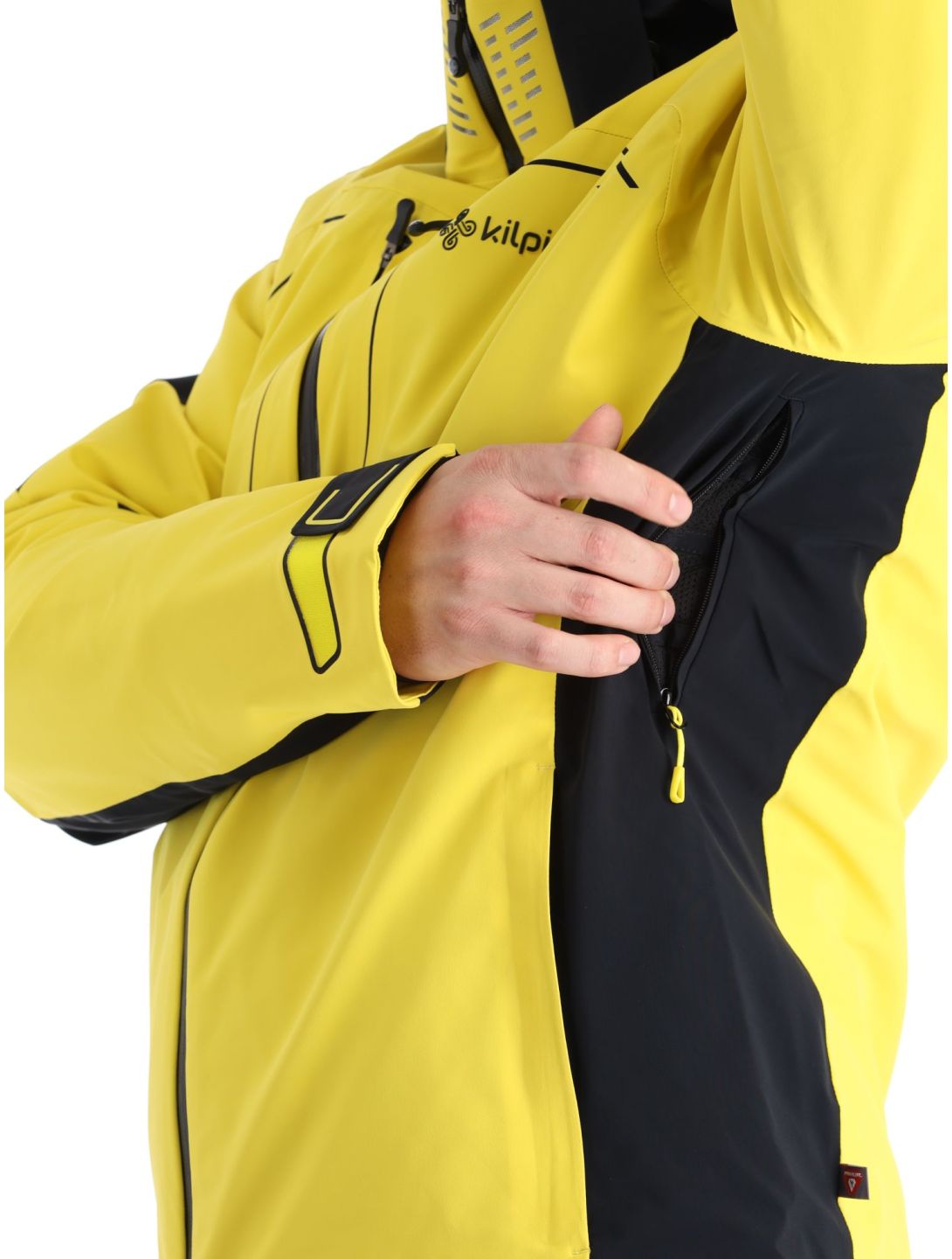 Kilpi, Hyder-M chaqueta de esquí hombres Yellow amarillo, negro 