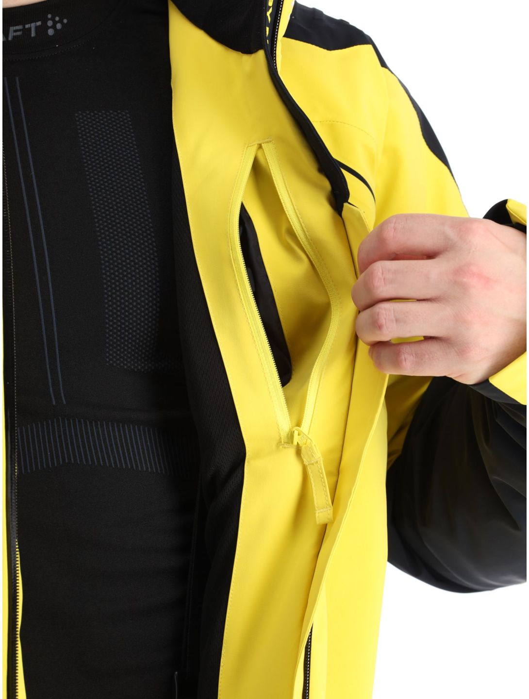 Kilpi, Hyder-M chaqueta de esquí hombres Yellow amarillo, negro 