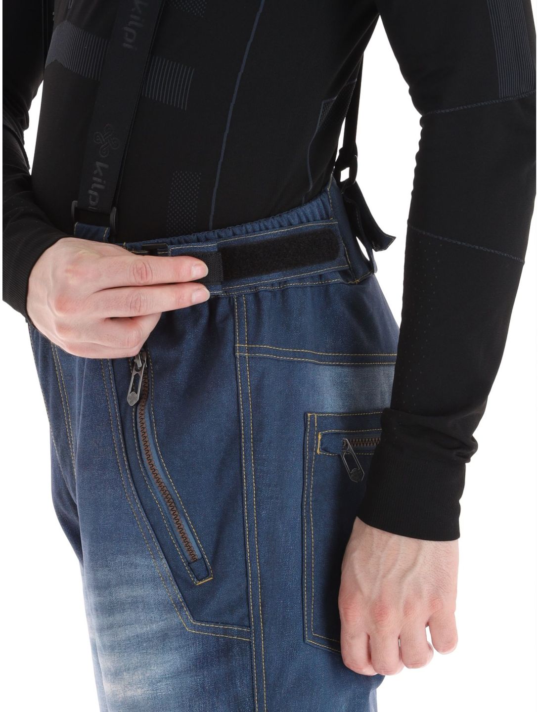 Kilpi, Jeanso-M pantalones de esquí softshell hombres Dark Blue azul 