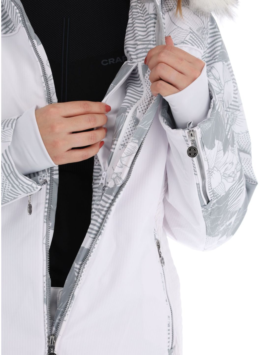 Kilpi, Lena-W chaqueta de esquí modelo calentado mujeres White blanco 