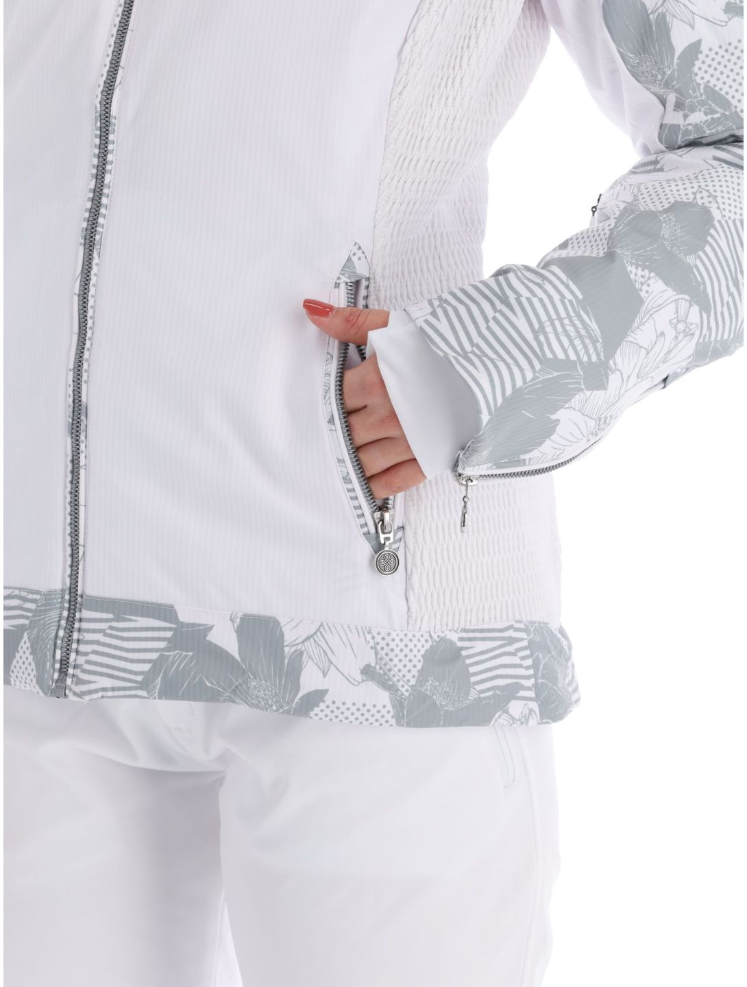 Kilpi, Lena-W chaqueta de esquí modelo calentado mujeres White blanco 