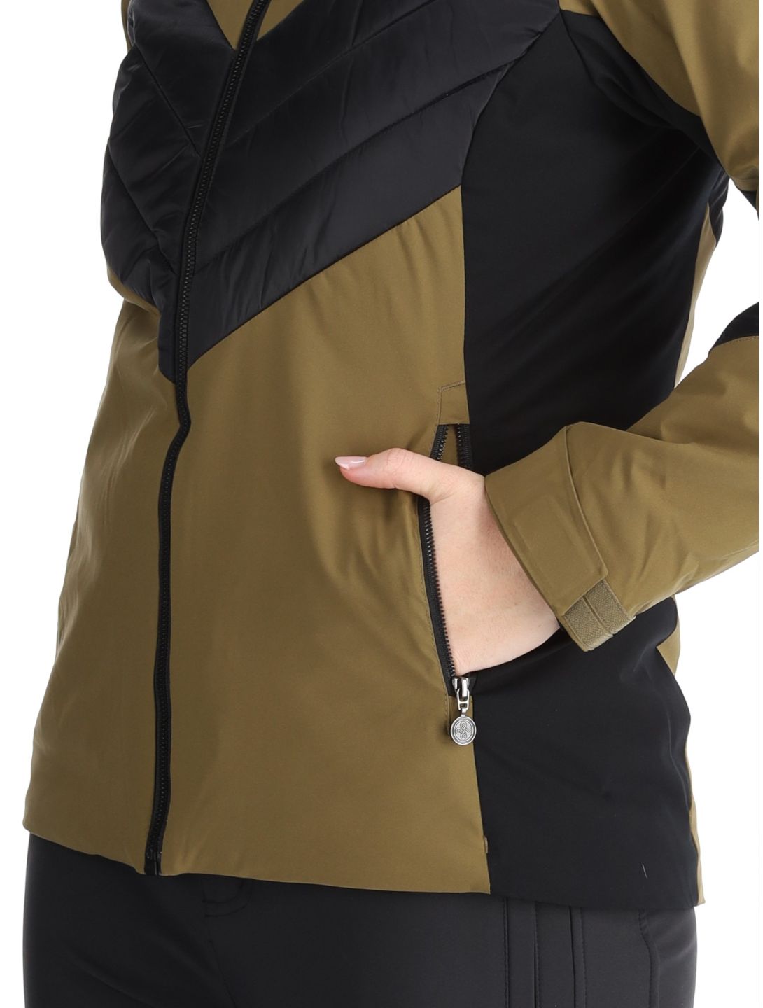 Kilpi, Lin chaqueta de esquí mujeres Khaki negro, verde 