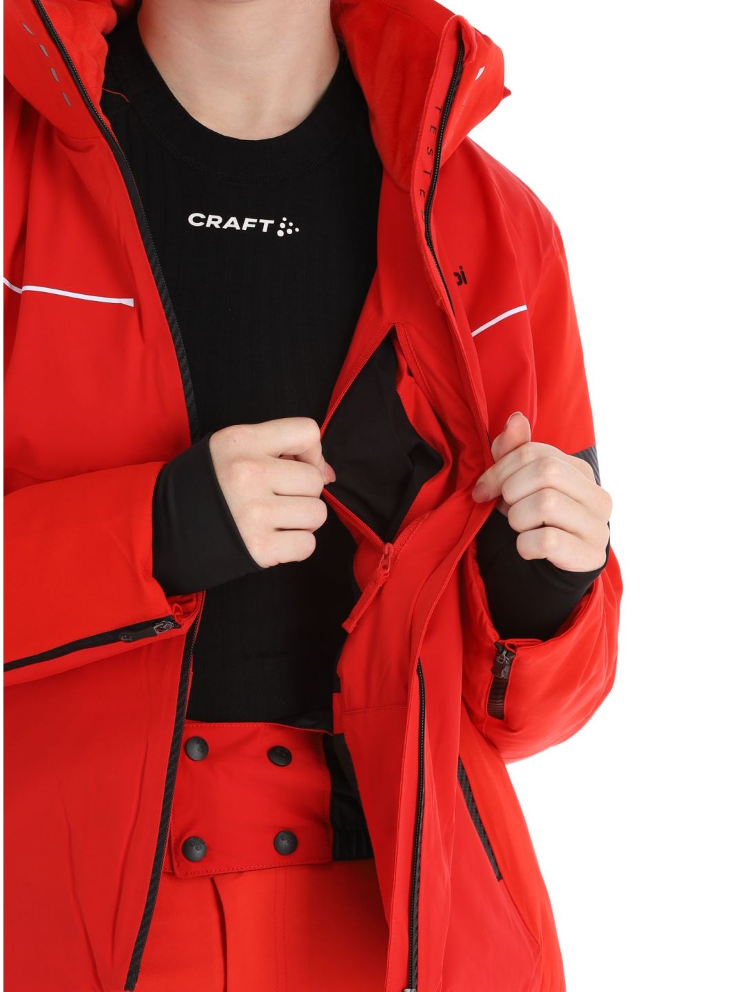 Kilpi, Lorien-W chaqueta de esquí mujeres Red rojo 