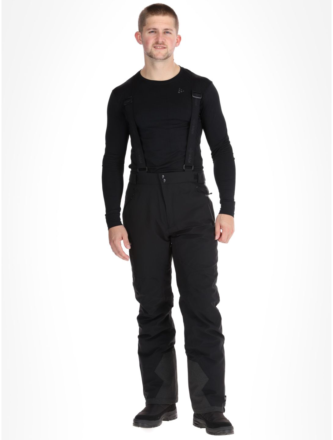 Kilpi, METHONE pantalones de esquí hombres Black negro 