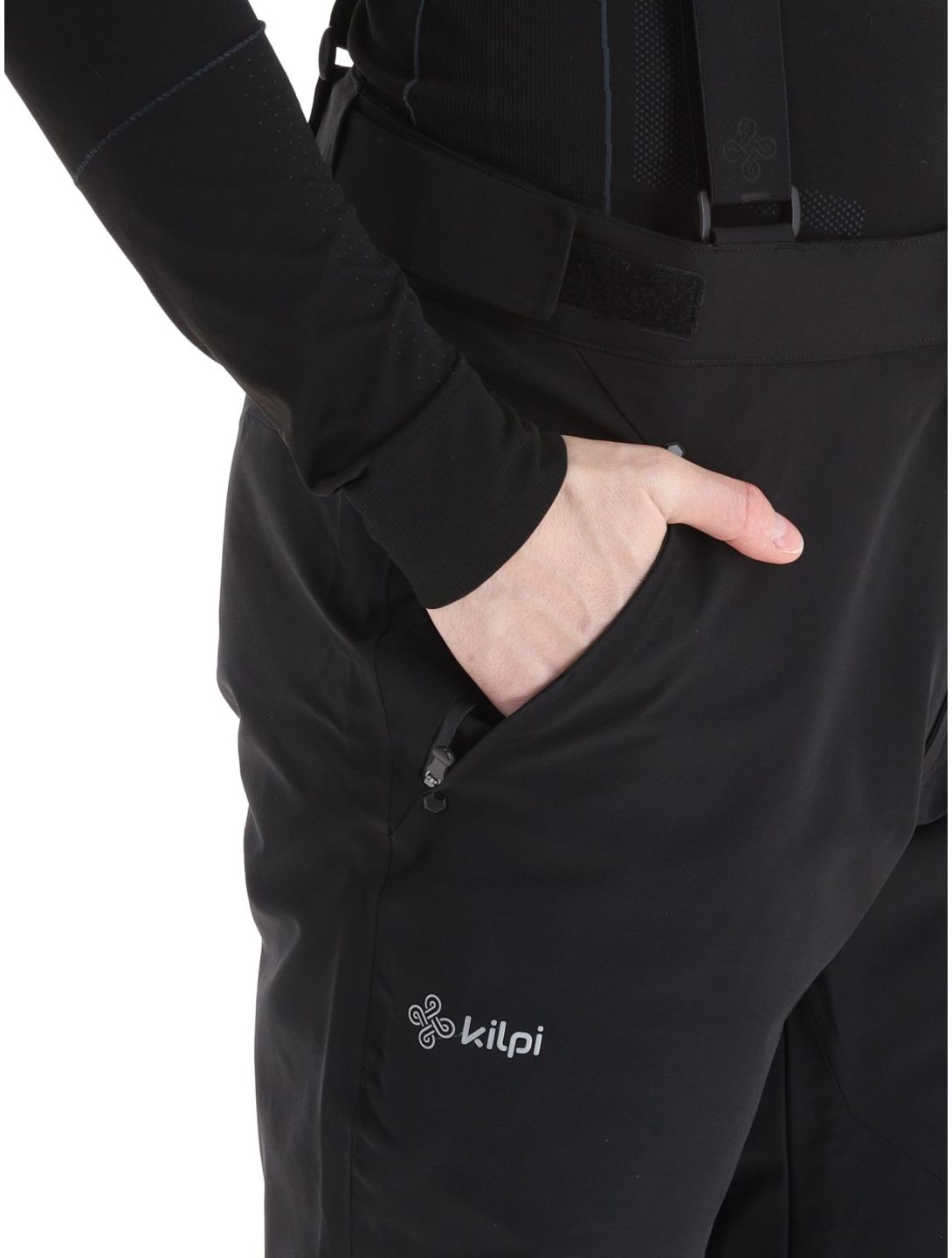 Kilpi, Methone-M pantalones de esquí hombres Black negro 