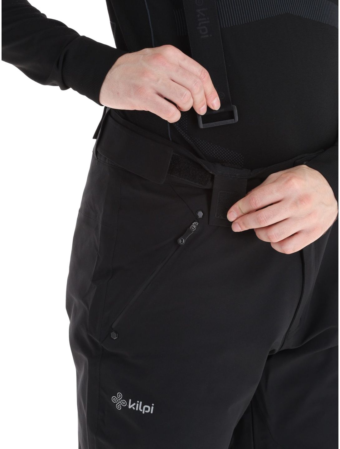 Kilpi, Methone-M pantalones de esquí hombres Black negro 