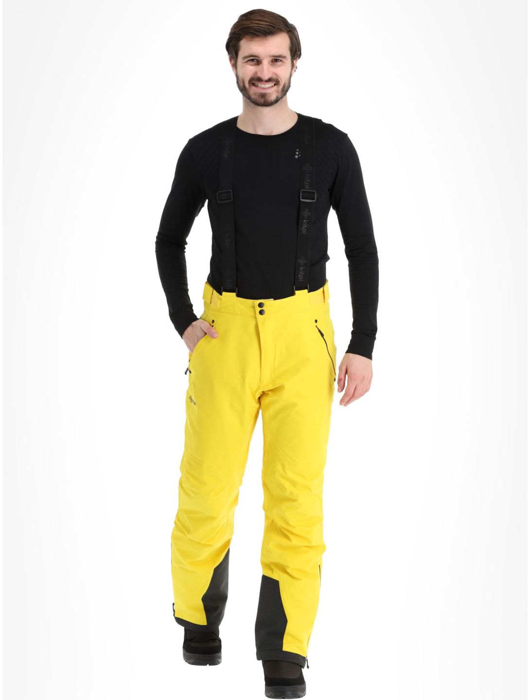 Kilpi, Methone-M pantalones de esquí hombres Yellow amarillo 