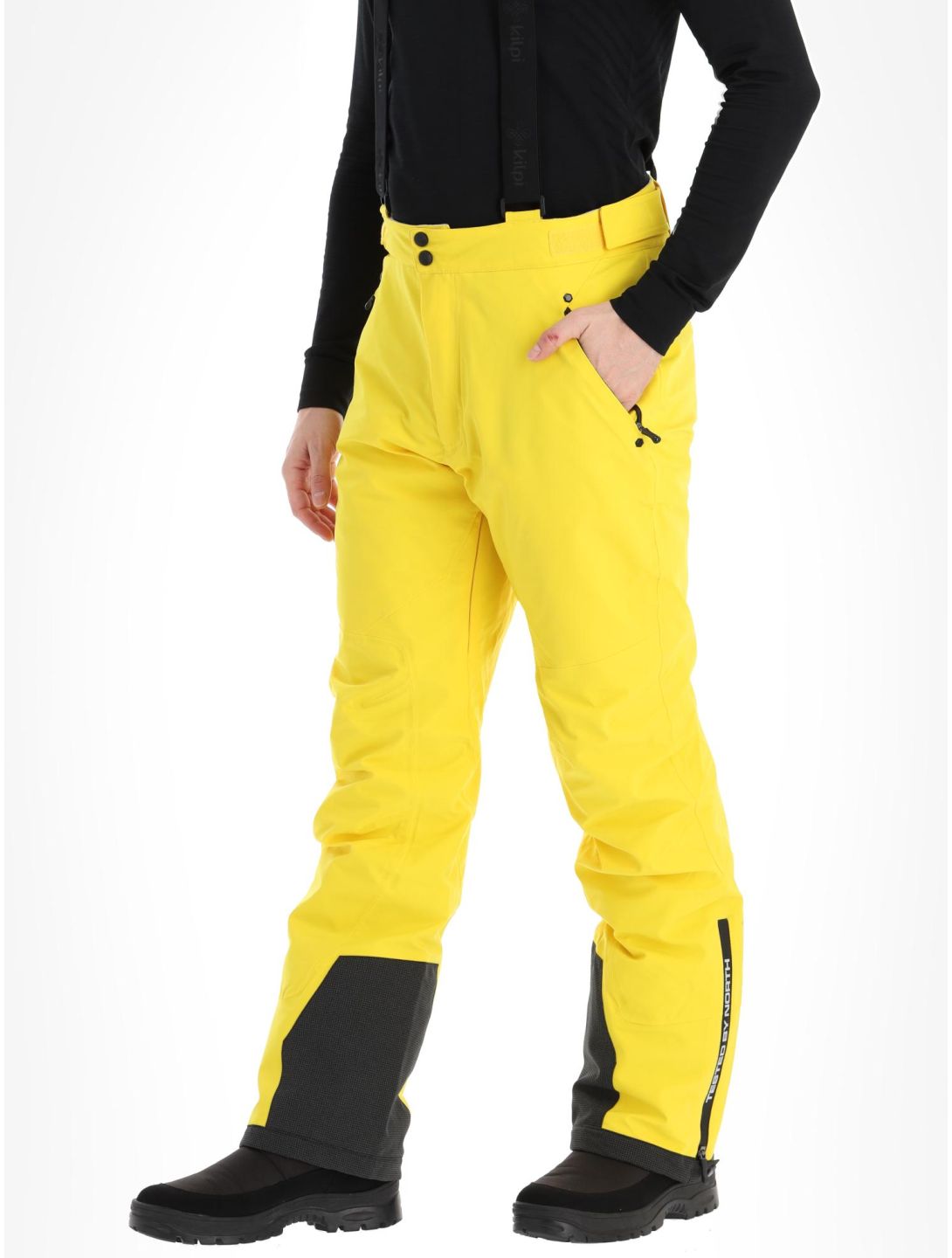 Kilpi, Methone-M pantalones de esquí hombres Yellow amarillo 