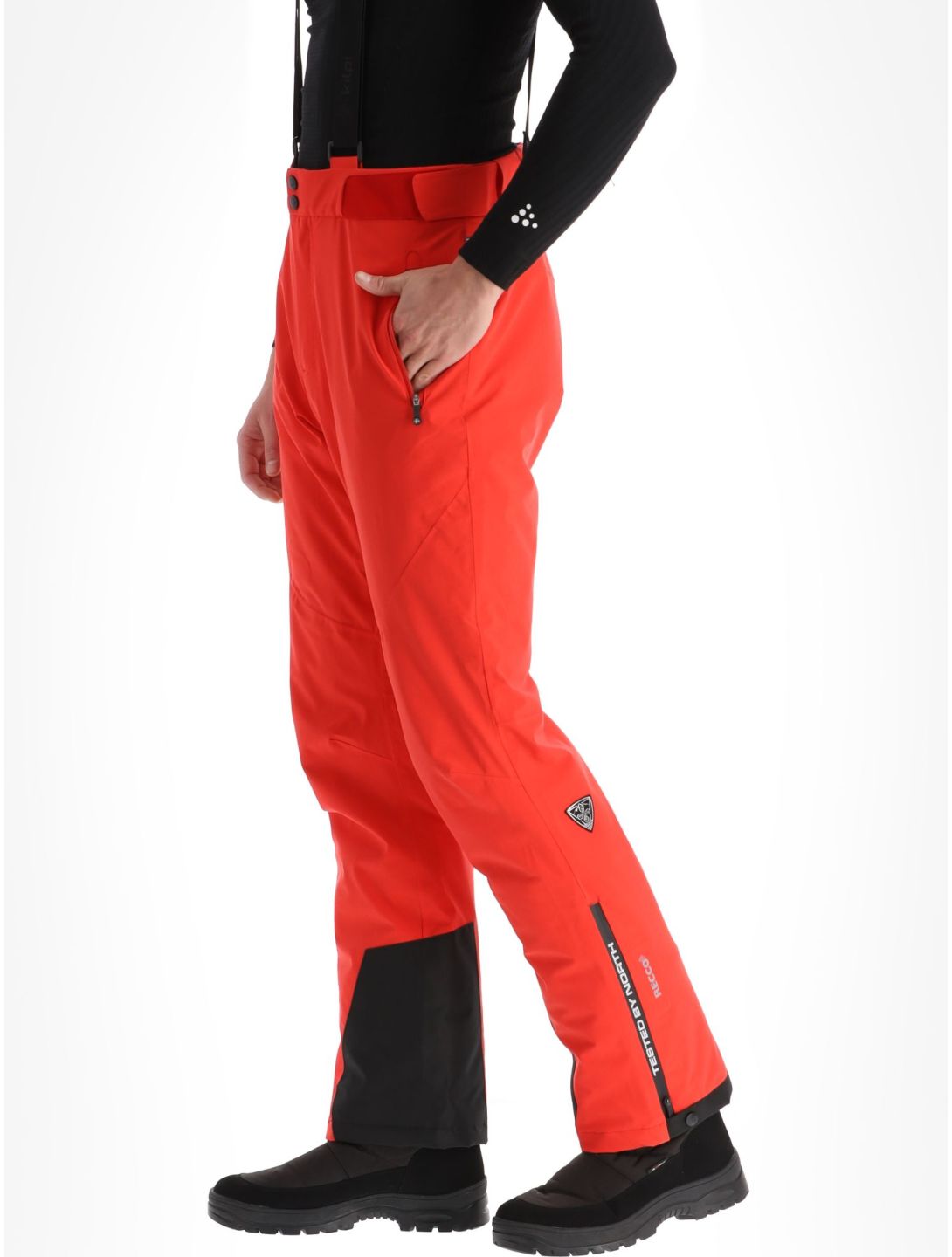 Kilpi, Ravel-M pantalones de esquí hombres Red rojo 