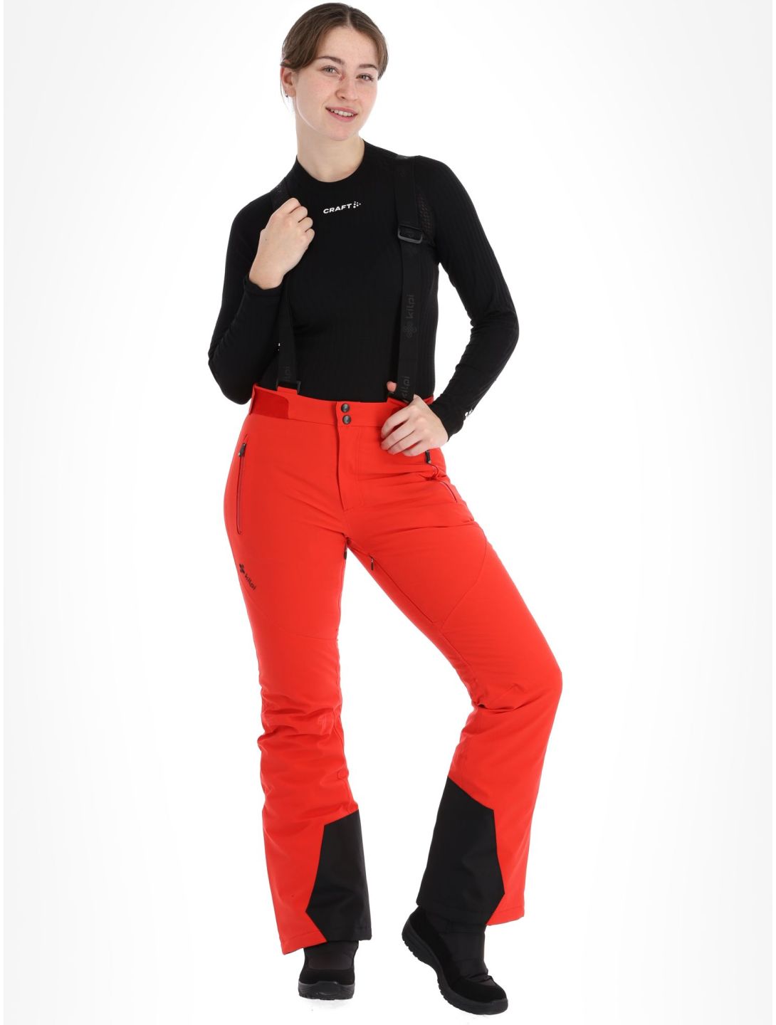 Kilpi, Ravel-W pantalones de esquí mujeres Red rojo 