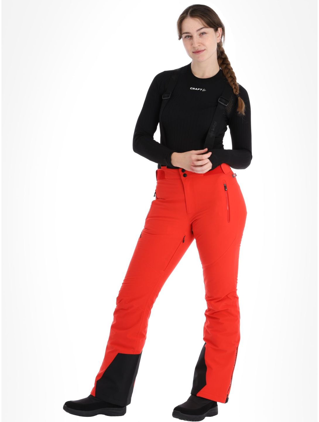 Kilpi, Ravel-W pantalones de esquí mujeres Red rojo 