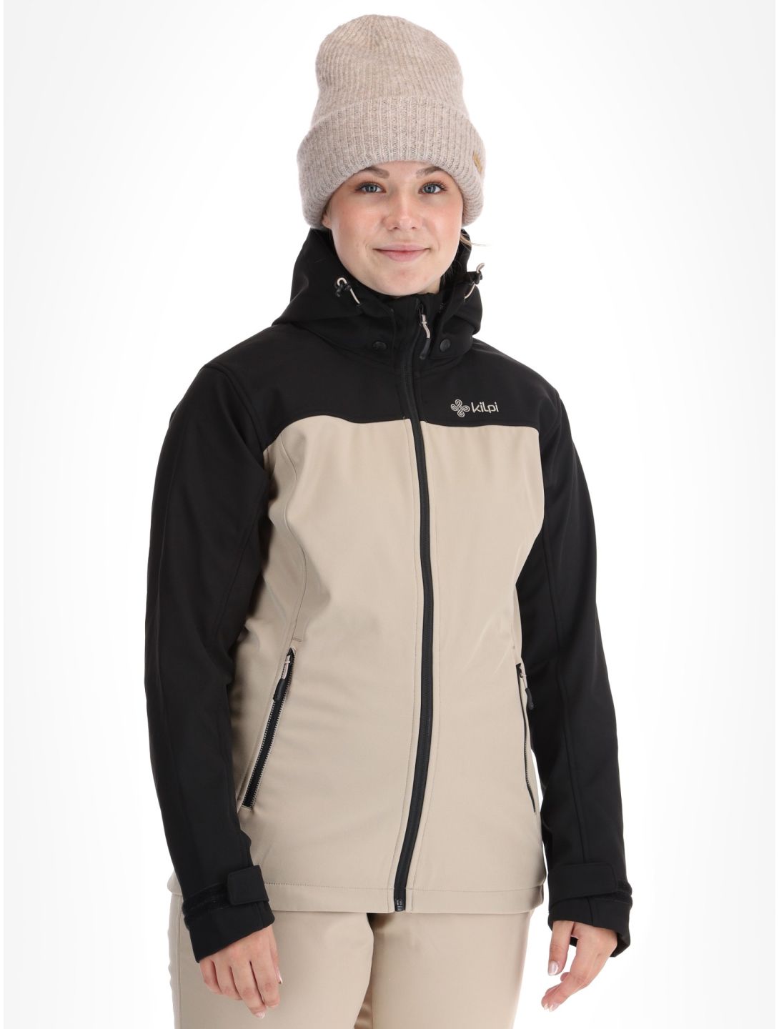 Kilpi, Ravia chaqueta de esquí softshell mujeres Beige beige, negro 