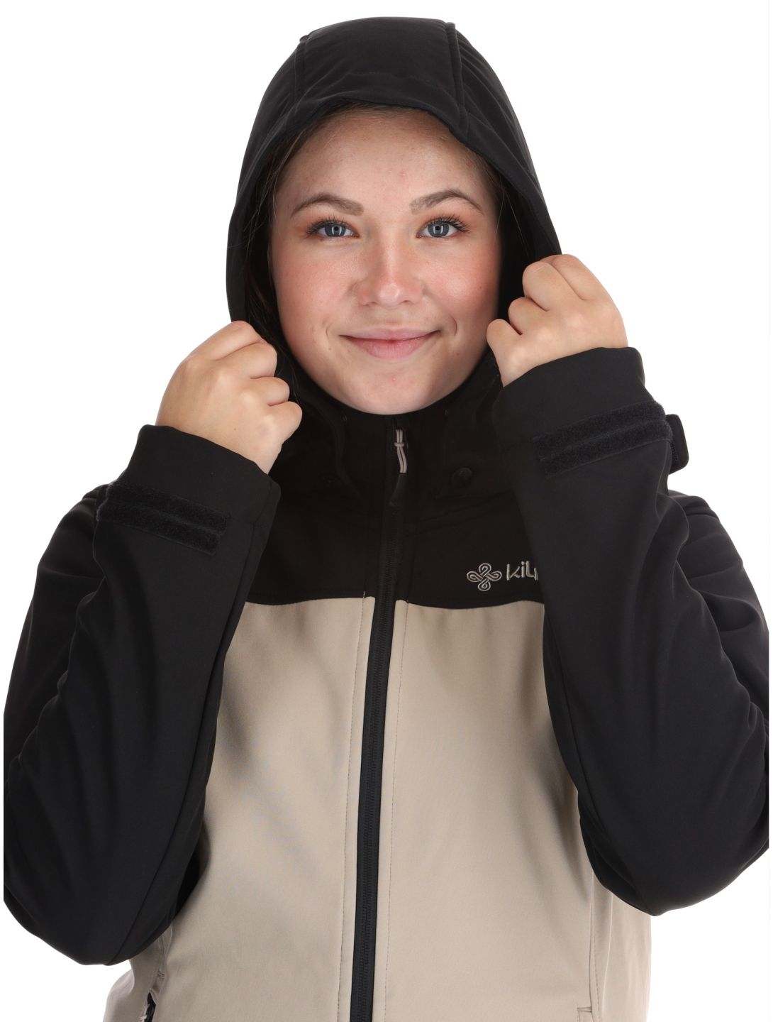 Kilpi, Ravia chaqueta de esquí softshell mujeres Beige beige, negro 