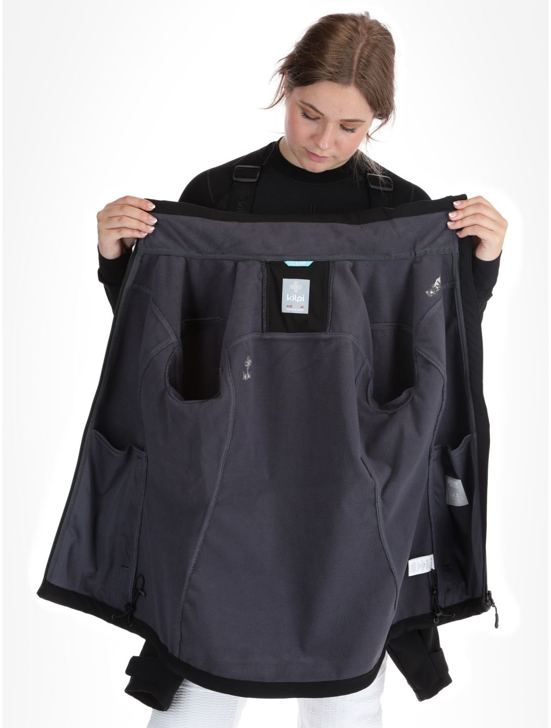 Kilpi, Ravia chaqueta de esquí softshell mujeres Black negro 